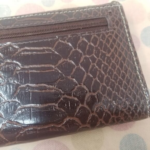 Faux Leather Wallet. BROWN. - Picture 10 of 13